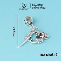 [GIÁ SỈ] Bạc S925: Charm bạc treo cầu vồng, tia sét và đám mây HTJEWELRY PH280