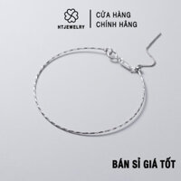 [GIÁ SỈ] Bạc S925: Lắc tay bạc có thể xỏ thêm charm, loại cứng đẹp HTJEWELRY PH378