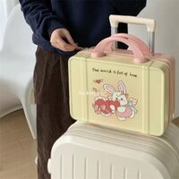 [GIÁ SỈ]  Ban Đầu Thỏ Nhỏ Dễ Thương Vali Di Động Ins Di Động 14 Inch Vali Nhỏ Cho Học Sinh Đi Chơi