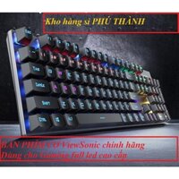 (Giá sỉ) Bàn phím cơ gaming Keyboard ViewSonic KU520 LED màu cầu vồng cao cấp dùng chơi game, văn phòng
