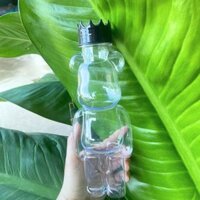 Giá Sỉ Bành Chai Nhựa đựng trà sữa Hình Gấu Bear Brick 400ml và Bành chai gấu BearBrick 250ml