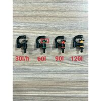 [Giá sỉ] Bịch 100 Béc tưới G5 cải tiến nối 6mm phun mưa tưới cây 360 độ, tưới hoa dùng ống 6 8mm