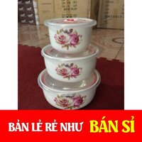 [GIÁ SỈ] BỘ 3 BÁT SỨ HÚT CHÂN KHÔNG