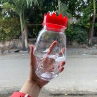 Giá sỉ cho Bành (thùng) 40 Hũ nhựa PET hình Đầu Lâu Halloween 700ml đựng thực phẩm
