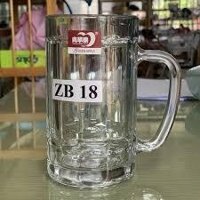 [GIÁ SỈ] CỐC LY THỦY TINH CÓ QUAI TAY CẦM UỐNG BIA ZB-18 DÀY DẶN 400ML