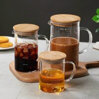 [giá sỉ] Cốc thủy tinh chống nổ có nắp đạy