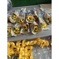 (giá sỉ) comb 100 bó hoa hướng dương sáp mừng ngày 20/10