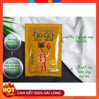 [Giá Sỉ] Combo 10 gói cao dán hồng sâm hàn quốc gold insam vàng gói 25 miếng