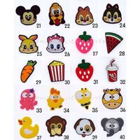 [GIÁ Sỉ] combo 2-4-6-8-10 chiếc Jibbitz Sticker nút cài dép  Crocs duet baya band dép gắn sticker dép sục nhựa dép nam dép nữ bít đầu hồng vàng trắng xanh dương - litic