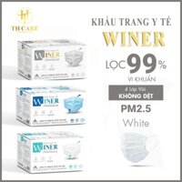 [Giá Sỉ] Combo 4 Hộp Khẩu trang y tế WINER 4 lớp kháng khuẩn. Mềm mịn, thun co giãn tốt.