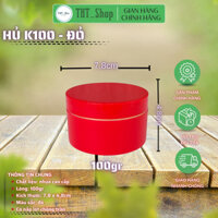 [Giá sỉ] combo 50 hũ đựng kem body cao cấp 100gr (k100)-có nắp lót chống tràn-màu đỏ