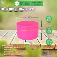 [Giá sỉ] combo 50 hũ đựng kem body cao cấp 100gr (k100)-có nắp lót chống tràn-màu hồng sen