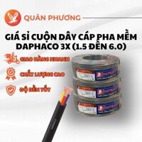 [Giá Sỉ Cuộn] Dây Cáp Pha Mềm Daphaco 3X (1.5 – 6.0) – Dẫn Điện Ổn Định, Chất Lượng Cao, Chính Hãng