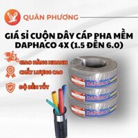 [Giá Sỉ Cuộn] Dây Cáp Pha Mềm Daphaco 4X (1.5 – 6.0) – Dẫn Điện Ổn Định, Cách Điện PVC, Chính Hãng