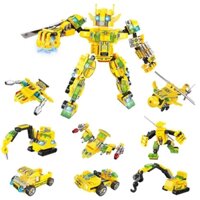 [Giá Sỉ] Đồ chơi lắp ráp mô hình robot biến dạng 8in1 loại lớn (kết hợp 8 mô hình thành 1 robot)