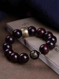 [GIÁ SỈ]  Gỗ đàn hương đỏ lá nhỏ mười hai vòng tay cung hoàng đạo Vòng tay Phật giáng sinh và vòng