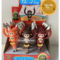 (GIÁ Sỉ) Hộp 12 Con khỉ Chập cheng Kèm kẹo, đồ chơi con khỉ chập cheng tặng kẹo