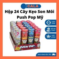 (Giá Sỉ) Hộp 24 Cây Kẹo Son Môi Push Pop Mỹ