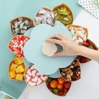 GIÁ SỈ Hộp mứt 2 tầng xoay hình cánh hoa