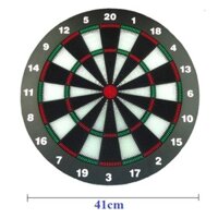 (GIÁ SỈ, KÈM 6 P.TIÊU) Bảng phóng phi tiêu đầu nhựa cho trẻ em an toàn, đường kính 41cm (đề bàn hoặc treo tường) cao cấp