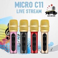 Giá Sỉ Kèm Video MICRO C7 Loai Xịn đu phu kiên Thu Âm Hát Karaoke Livestream 3 in 1 - c11