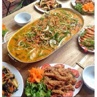 (Giá sỉ) KHAY LẨU CÁ CHÉP OM DƯA  lẩu cá chép om dưa nhôm truyền thống, nồi lẩu cá chép, nồi lẩu nhôm