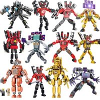 [Gía Sỉ] Lắp Ráp Skibidi Toilet Titan God Of War TV King Drill Man Sound Man Clock Man Monitor Speaker Man Camera Man