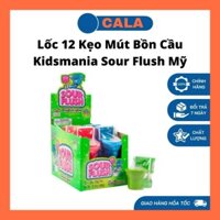 (Giá Sỉ) Lốc 12 Kẹo Mút Bồn Cầu Kidsmania Sour Flush Mỹ