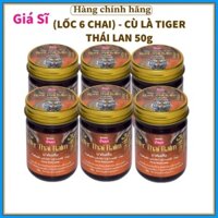 (Giá Sĩ) Lốc 6 Chai Dầu Cù Là Hổ Tiger Thai Balm Thái Lan 50g-Hàng Nội Địa Xoa Bóp Nhức Mỏi