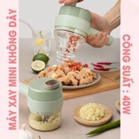 Giá sỉ Máy xay, máy thái Hành Tỏi, rau củ quả thực phẩm mini tích điện cầm tay