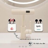 [GIÁ SỈ]  Miếng dán logo nước nóng lạnh hoạt hình cho phòng tắm gia đình, nhà bếp, vòi khách sạn, b