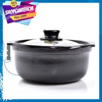 GIÁ SỈ Nồi đất sét tràng thạch 1.5 lít nắp kiếng lòng sâu