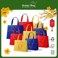 "Giá Sỉ - Set 10" Túi Vải Đựng Quà Tết VẠN SỰ NHƯ Ý (From NGANG - Size 45x35x10) - Túi Vải Môi TrườngGreen Bag