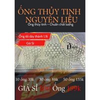 GIÁ SỈ SET 50 CÁI ỐNG THỦY TINH ĐƯỜNG KÍNH 6MM, ĐỘ DÀI 19--> 20CM #Thuytinh.HCM