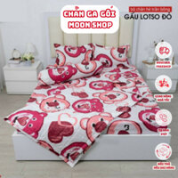 (Giá sỉ) 😍 Set Chăn Hè 5 Món Cotton Poly Mền Mịn- Thoáng Mát- Rẻ Đẹp - drap giường ngủ - Gấu Đỏ Losto, Thỏ cute, Hoa,..