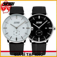『GIA SI TAI KHO』 Đồng hồ SKMEI 9099 dây da lịch lãm sang trọng đơn giản classic cổ điển thời trang trẻ trung