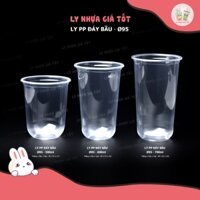 GIá Sỉ Thùng 1000 Ly Nhựa UKP PP 95 Đáy Bầu, Loại Dày, Dung Tích 500ml/600ml/700ml. Dùng cho quán cafe, trà sữa...