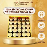 [Giá sỉ] Thùng 105 Hũ Tổ Yến Sào Chưng Sẵn 35% Yến Tươi, Combo giá tốt, Bồi Bổ Sức Khỏe Lâu Dài - Ngự Cung Yến Sài Gòn
