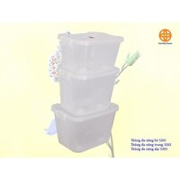 [Giá sỉ] Thùng Đa Năng -  Thùng nhựa đựng đồ đa năng Việt Nhật - Thùng Nhựa Vuông Đựng Đồ Đa Năng