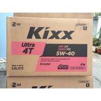 [Giá Sỉ] Thùng Nhớt Kixx Xe Tay Ga 5W40 800ml Tổng Hợp Hoàn Toàn Fully Synthetic Nhập Khẩu Hàn Quốc