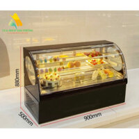[GIÁ SỈ] Tủ trưng bày bánh kem, tủ lạnh trưng bày, tủ mát để bánh cao cấp 2 tầng kính cong 2 lớp chịu lực tốt