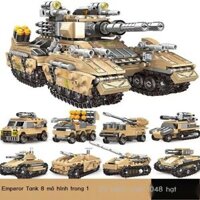 [GIÁ SỈ]  Tương Thích Với Lego Khối Xây Dựng Xe Tăng Quân Đội Xe Mô Hình Giáo Dục Trẻ Em Các Hạt Nh