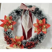 [GIÁ SỈ] Vòng nguyệt quế treo cửa 30cm GIÁNG SINH NOEL H070