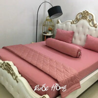 🌟GIÁ SIÊU RẺ🌟 Bộ 5 Món Chăn Ga Gối Thun Hàn Quốc Thoáng Mát, Mềm Mại, Không Nhăn Xù_Nemtot Bedding