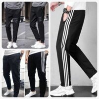 [Giá Siêu Rẻ] [Cơ Hội Duy Nhất] Quần nỉ nam,quần thể thao nam nữ 3 sọc dáng suông và bo gấu