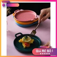 GIÁ SIÊU RẺ -  Khay nướng bằng sứ, đĩa decor bàn ăn kiểu Bắc Âu