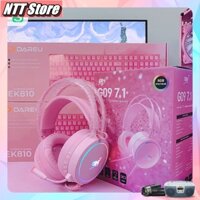 Giá siêu rẻ Tai nghe Game màu hồng GNet G09 âm thanh 71 Jack cắm USB dành cho máy tính NTT Store