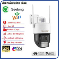 Giá siêu sốc Camera Wifi PTZ Seetong 3.0MP - 2K, Quay đêm có màu, Đàm thoại 2 chiều, Chế độ Khoang vùng, Kẻ vạch báo độn