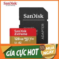 GIÁ SIÊU SỐC [CHÍNH HÃNG A2] Thẻ Nhớ MicroSDHC Sandisk Extreme V30 A2 128GB 160MB/s - Thẻ nhớ Micro SD Sandisk Extreme 6