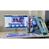 Giá siêu sốc Full bộ PC LED gaming I7 màn phẳng 24 inch, phím chuột cơ - New bảo hành 12T